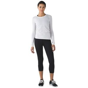 Lululemon Athletica Pace Rival Black and White Leggings Size 4